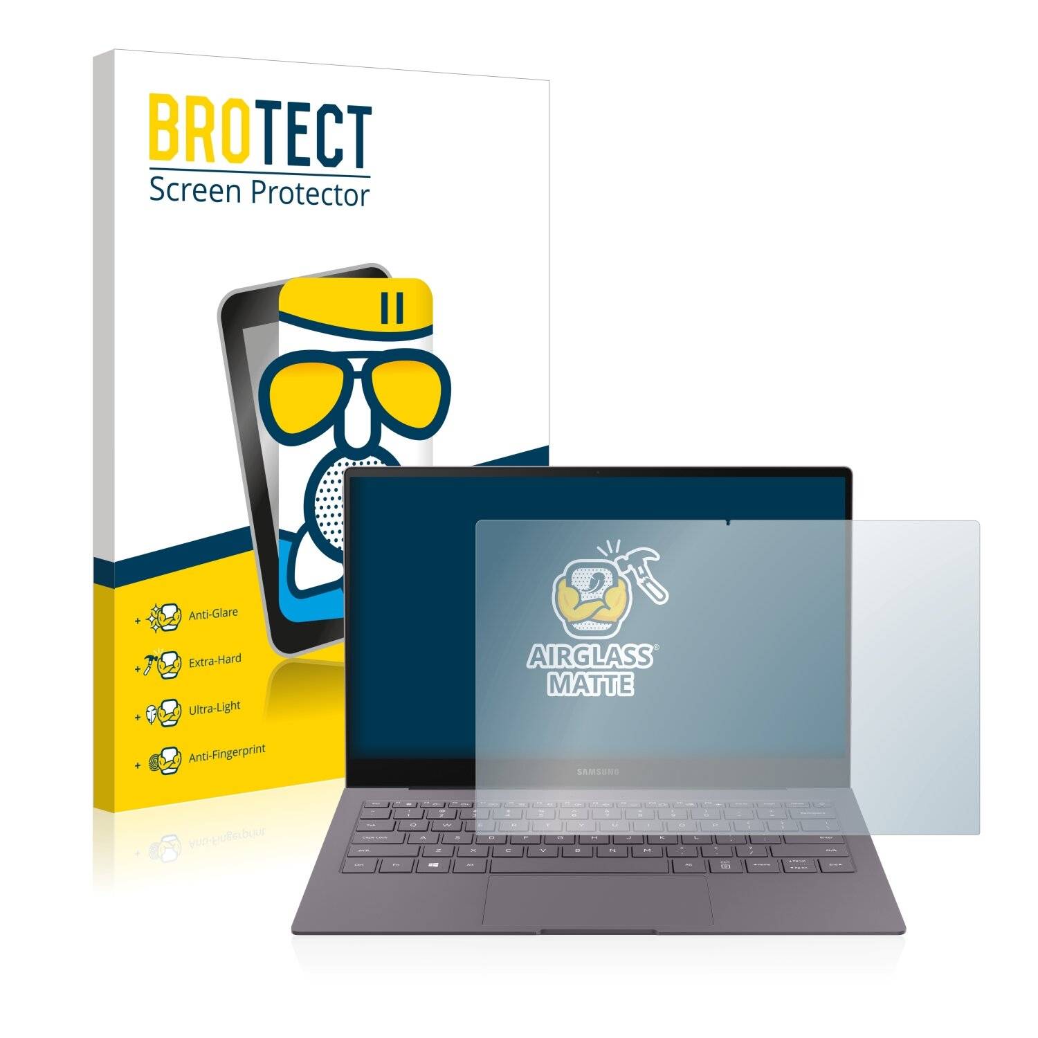 BROTECT AirGlass Matte Schutzglas Folie für Samsung Galaxy Book