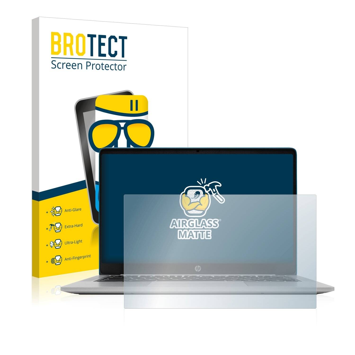 BROTECT AirGlass Matte Schutzglas Folie für HP Chromebook