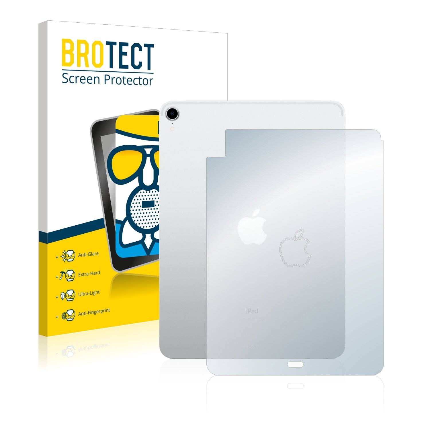 BROTECT AirGlass Matte Schutzglas Folie für Apple iPad Air 4 WiFi Cellular 2020 (Rückseite,