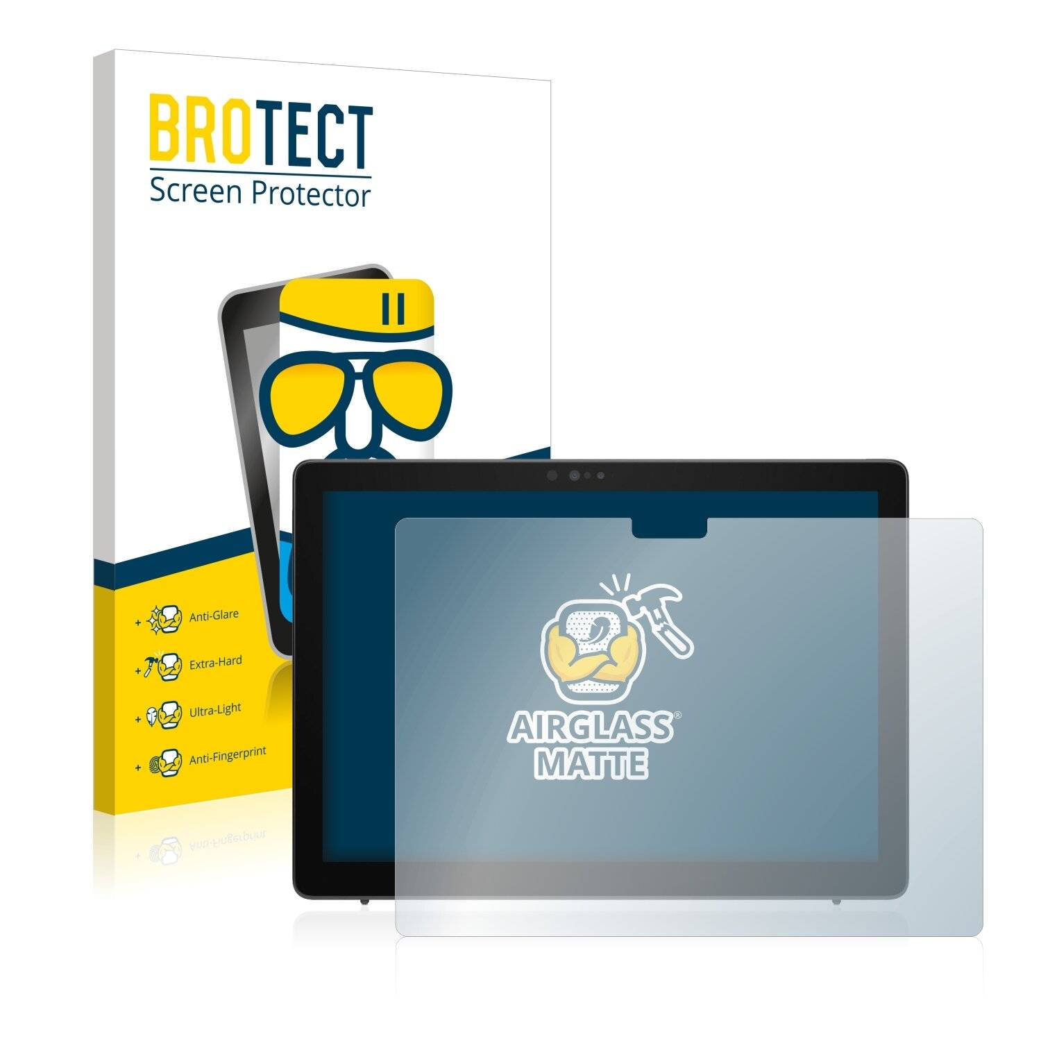 BROTECT AirGlass Flexible Schutz Glas Folie für Dell Latitude 7210 2-in-1 Matt Entspiegelt