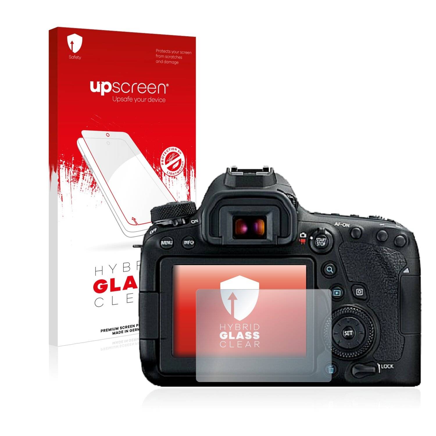 upscreen Flexible Schutz Glas Folie für Nikon D850 Schutzglas 9H Hybridglas Klar