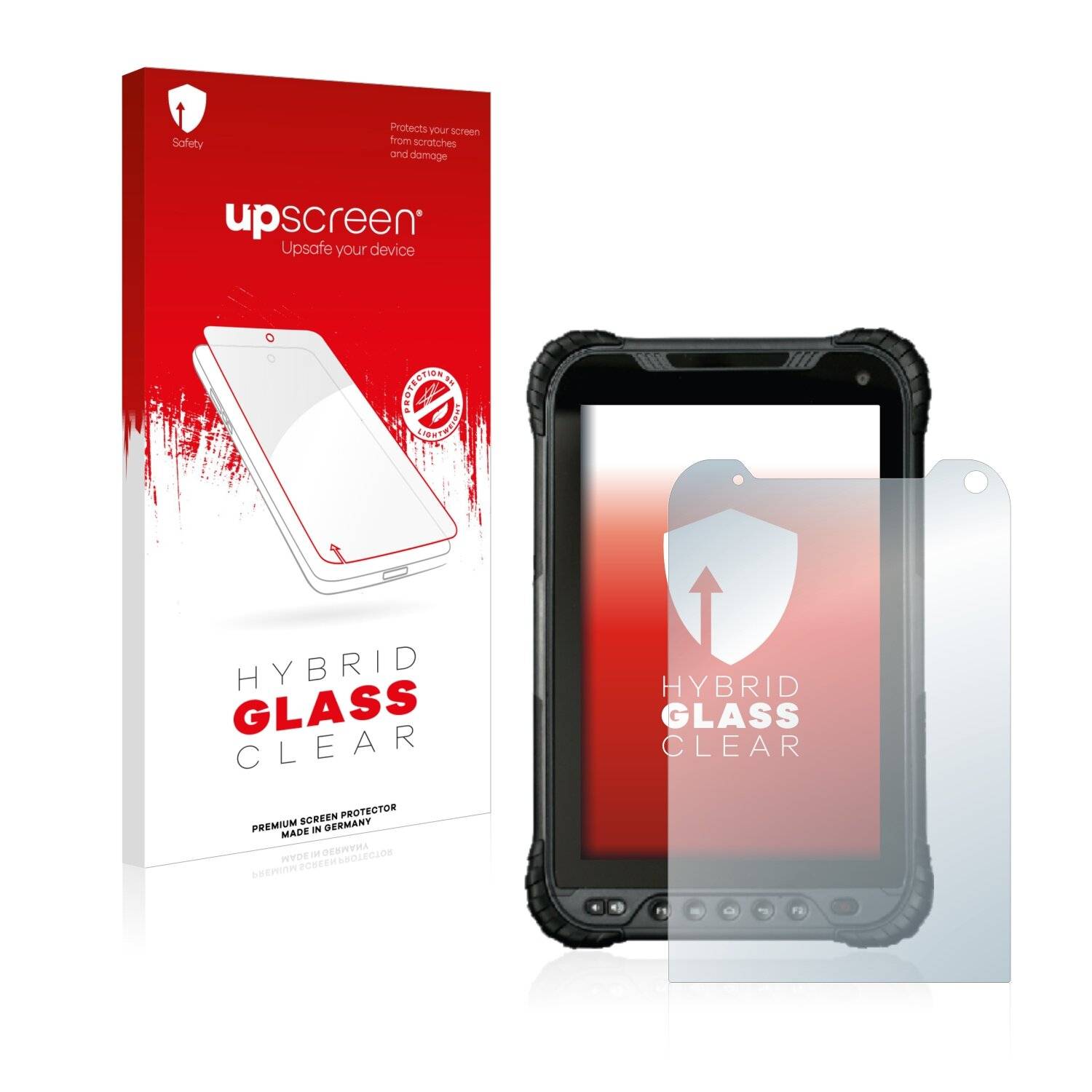 upscreen Flexible Schutz Glas Folie für UniStrong UT30 8" Schutzglas 9H Hybridglas Klar