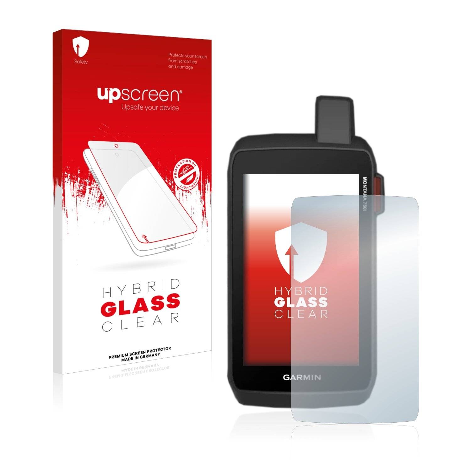 upscreen Flexible Schutz Glas Folie für Garmin Montana 700 / 700i / 750i Schutzglas 9H Hybridglas Klar