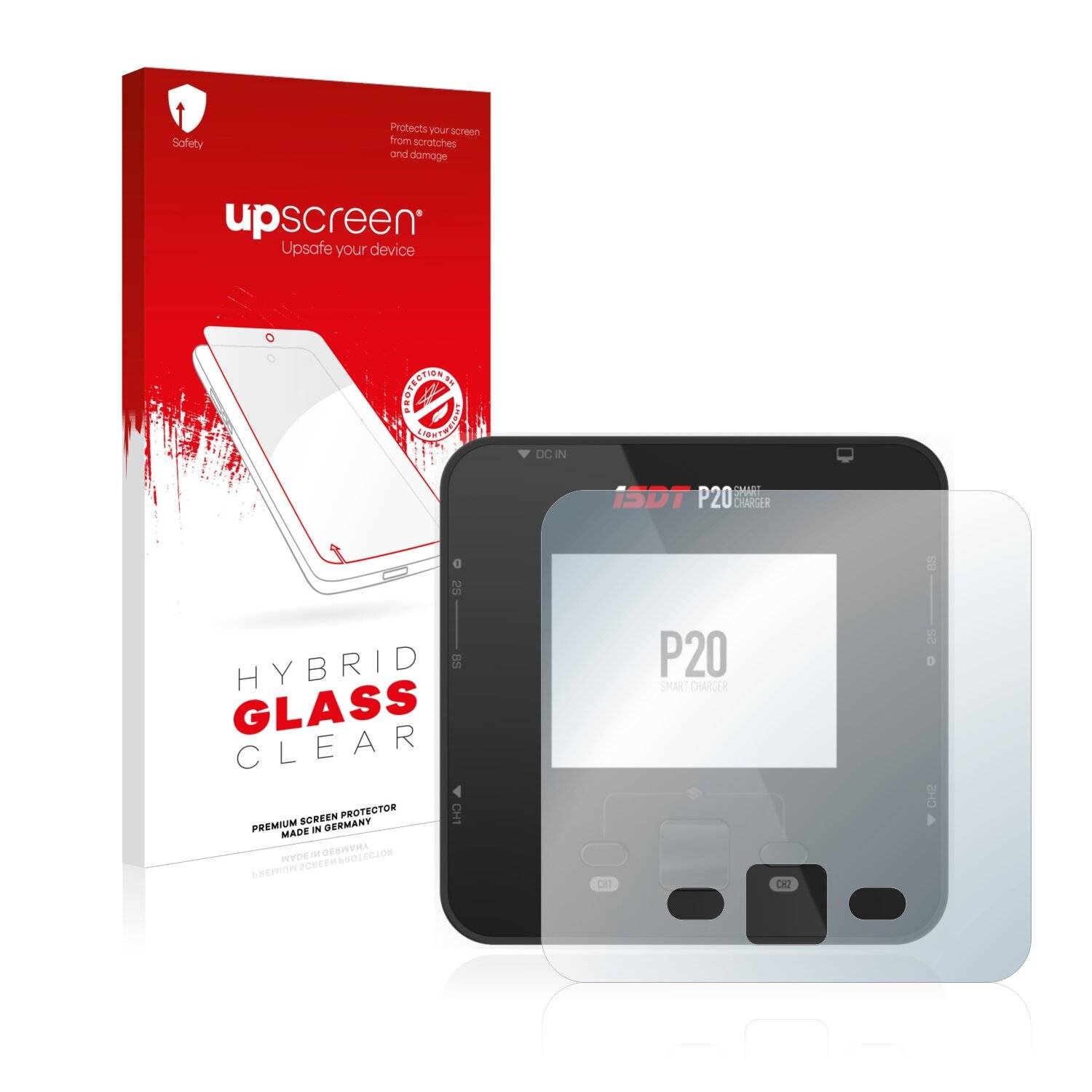 upscreen Hybrid Glass Clear Premium Schutzglas Folie für ISDT