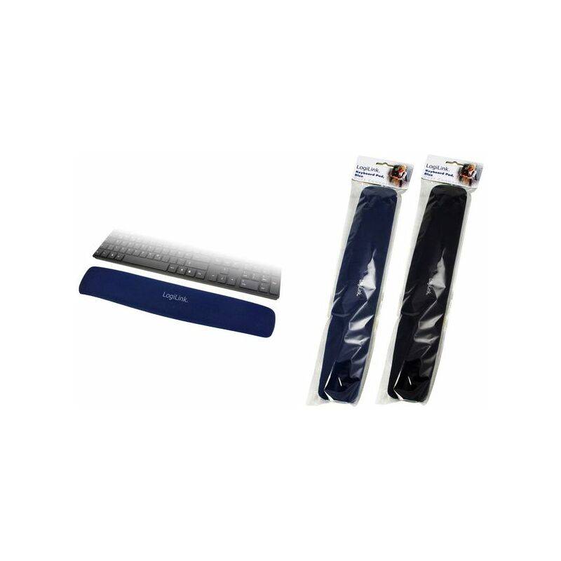 LogiLink Tastatur-Handgelenkauflage Gel, blau