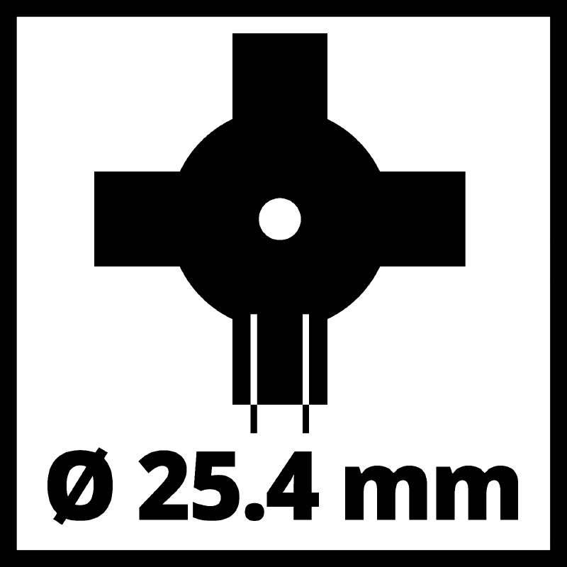 EINHELL Grasmesser Spezial 230 - passend für alle Sensen (Durchmesser 230mm | Bohrung 25,4mm | Stärke 1,4mm)