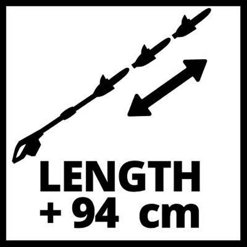 Einhell Power X-Change GE-HH 18/45 Li T - Solo Akku Teleskop-Heckenschere ohne Ladegerät, ohne Akku 18V Li-Ion 450mm