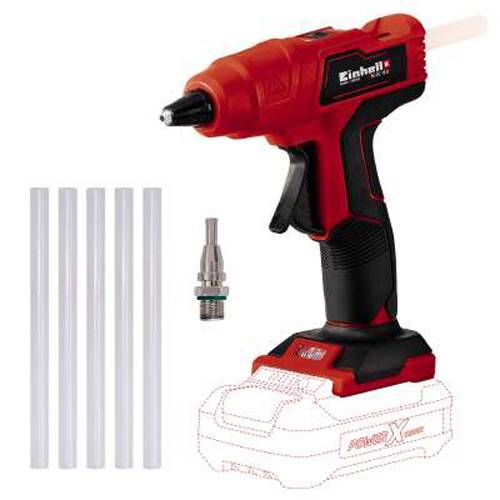 Einhell Power X-Change TE-CG 18 Li - Solo Akku Heißklebepistole mit Zubehör 11 mm 1 St.