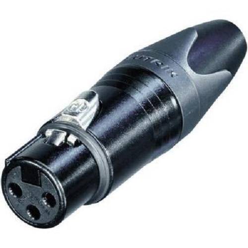 Neutrik NC3FXX-B XLR-Steckverbinder Buchse, gerade Polzahl: 3 Schwarz 1St.