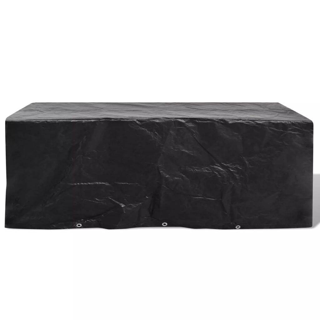 Gartenmöbel-Abdeckung 8 Personen Poly Rattan 10 Ösen 229x113 cm