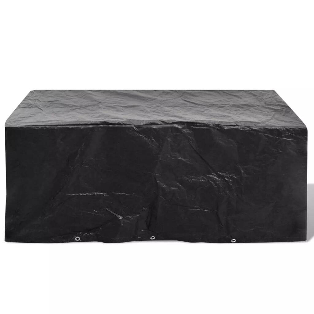Gartenmöbel-Abdeckung 6 Personen Poly Rattan 10 Ösen 240x140 cm