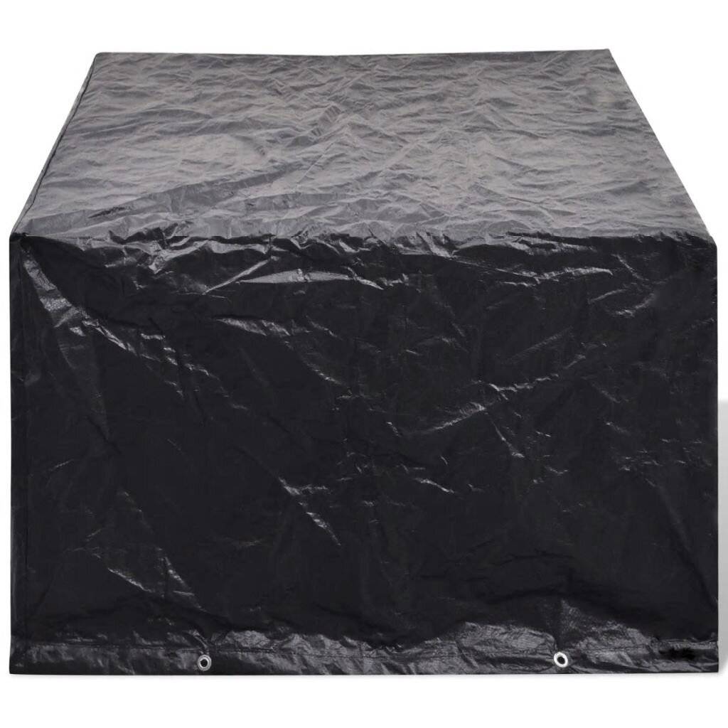 Gartenmöbel-Abdeckung 4 Personen Poly Rattan 8 Ösen 180 x 140cm