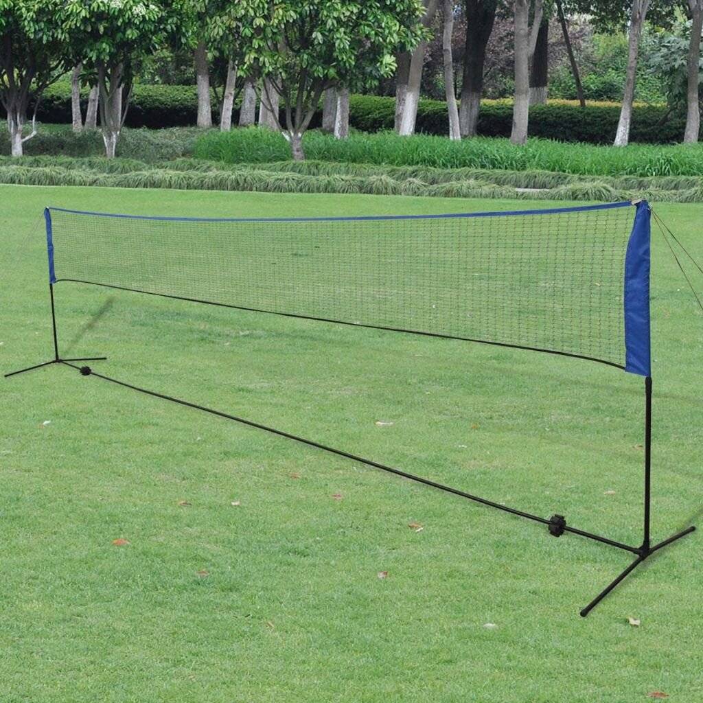 Badmintonnetz mit Federbällen 600x155 cm