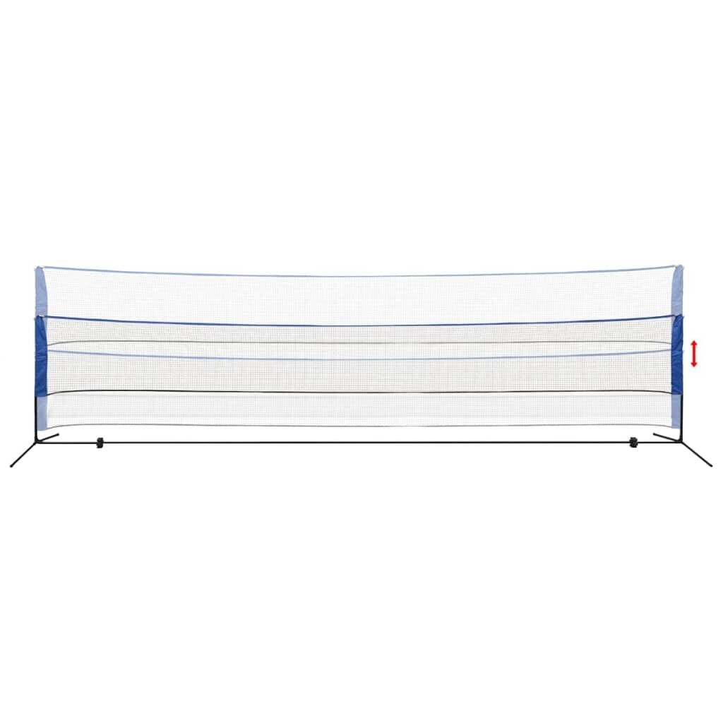 Badmintonnetz mit Federbällen 600x155 cm