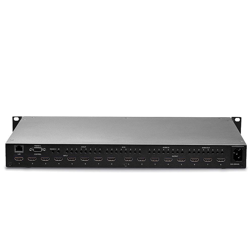 LINDY 8x8 HDMI 18G Matrix with Video Wall Scaling Multimedia-Technik Digital Signage