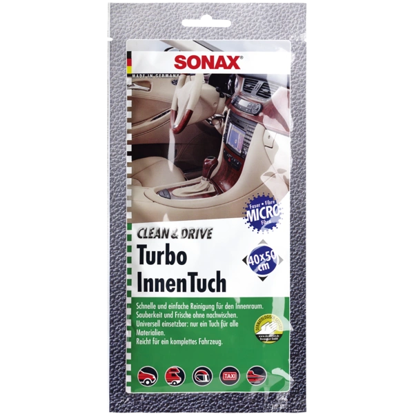 SONAX Clean&Drive TurboInnenTuch 40 x 50 cm SONAX Clean&Drive TurboInnenTuch 40 x 50 cm