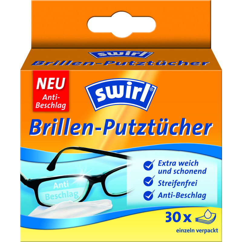 swirl Brillen-Putztücher, 30er Großpackung
