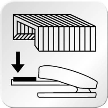 Novus Office B4FC 020-1423 Flachheftgerät Schwarz Heftleistung: 50 Bl. (80 g/m²)