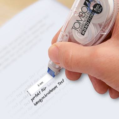 Tombow Korrekturroller MONO CT-YSE6 6mmx12m weiß