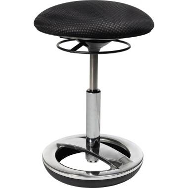 Topstar Sitzhocker Sitness Bob Schwarz, Silber SU49BR0