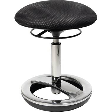 Topstar Sitzhocker Sitness Bob Schwarz, Silber SU49BR0