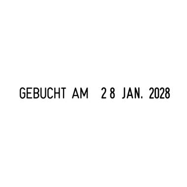 Trodat 4817 Wortbandstempel Schwarz 46 x 4 mm (B x H)