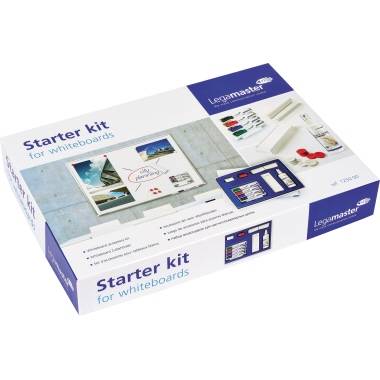 Legamaster STARTER Kit 7-125000 Whiteboardmarker Schwarz, Blau, Rot, Grün inkl. Tafellöscher, Reiniger, Magneten 27St.