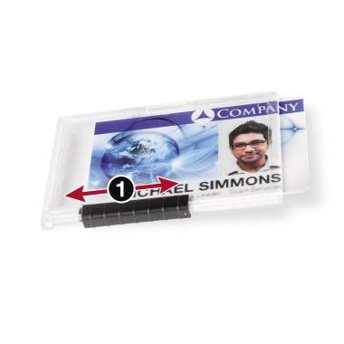 DURABLE Kartenhalter PUSHBOX MONO 892219 10 St./Pack.