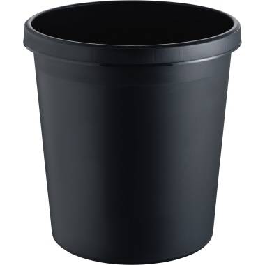 Helit the german H6105895 Papierkorb 18 l (Ø x H) 315 mm x 335 mm Polypropylen Schwarz 1 St.