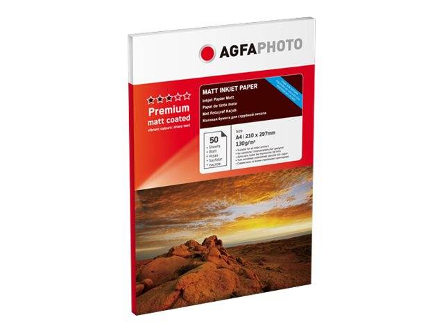 AgfaPhoto Premium Matt Coated 130 g A 4 50 Blatt - Inkjet-Papier - 130 g/m²