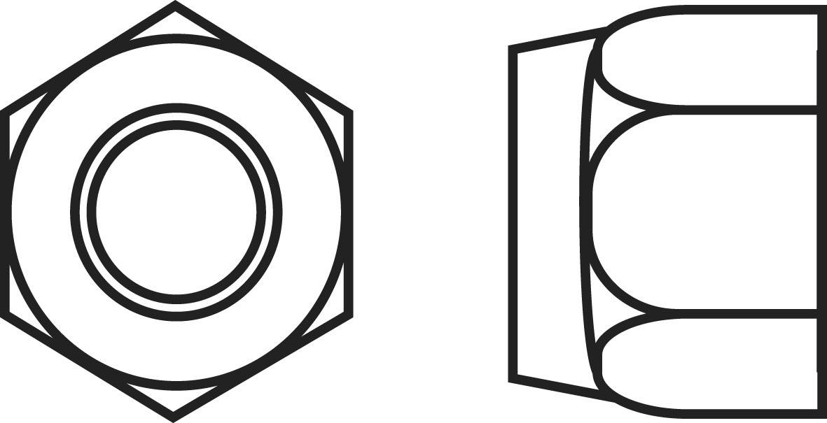 TOOLCRAFT 812808 Sicherungsmuttern M3 DIN 985 Stahl verzinkt 100St.