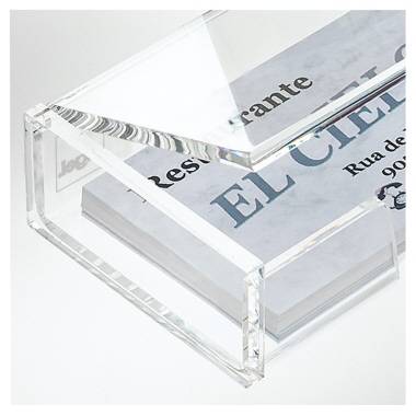 SIGEL Visitenkartenbox glasklar acryl glasklar VA112 f. 80 Karten