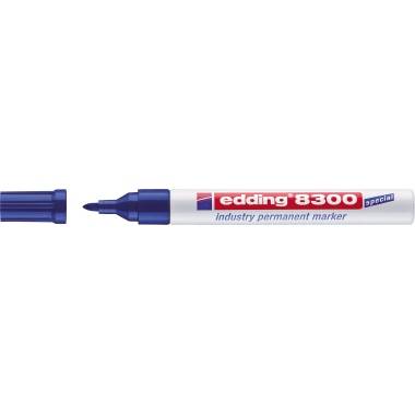 Edding 8300 industry permanent marker 4-8300003 Permanentmarker Blau wasserfest: Ja