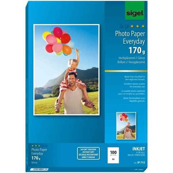 Fotopapier Everyday plus A4 170g/qm VE=100 Blatt glossy