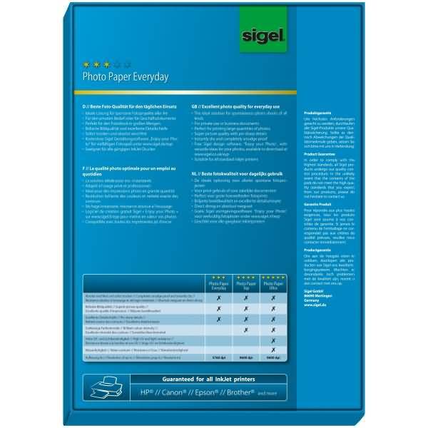 Fotopapier Everyday plus A4 170g/qm VE=100 Blatt glossy