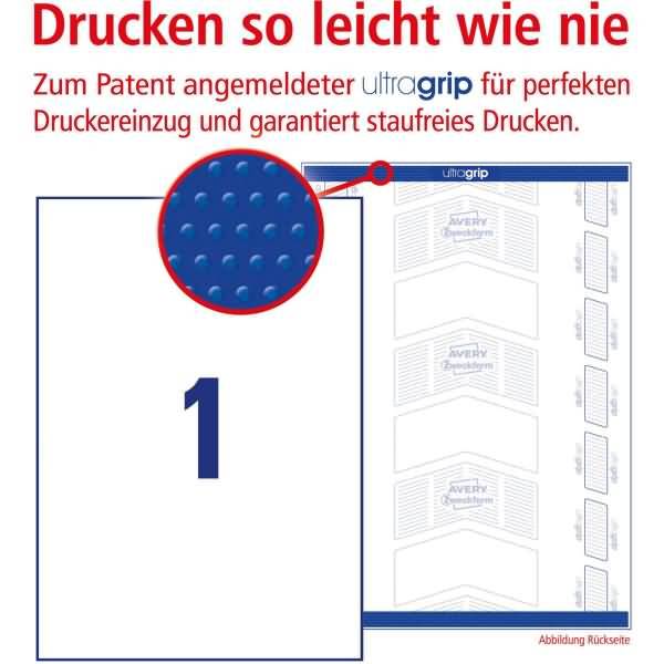 Avery-Zweckform 3478-200 Universal-Etiketten 210 x 297mm Papier Weiß 200 St. Permanent haftend Farblaserdrucker, Laserdrucker