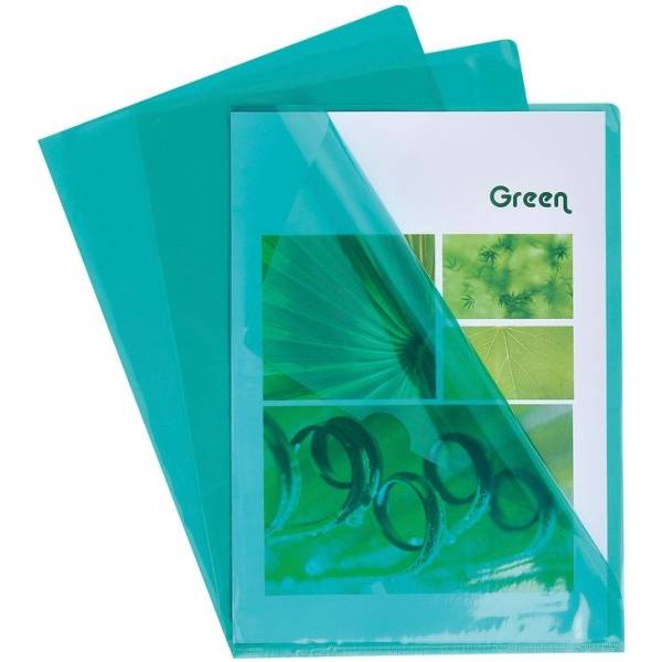 Sichthüllen A4 PVC 130my glatt VE=10 Stück grün