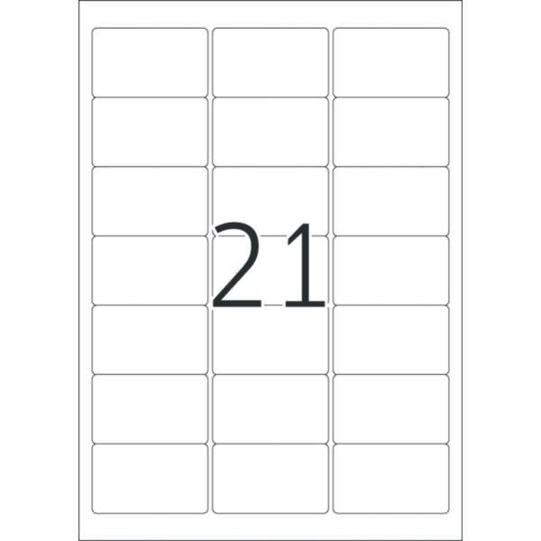 Herma 4677 Universal-Etiketten 63.5 x 38.1 mm Papier Weiß 2100 St. Permanent haftend Tintenstrahldrucker, Laserdrucker, Farblaserdrucker, Kopierer
