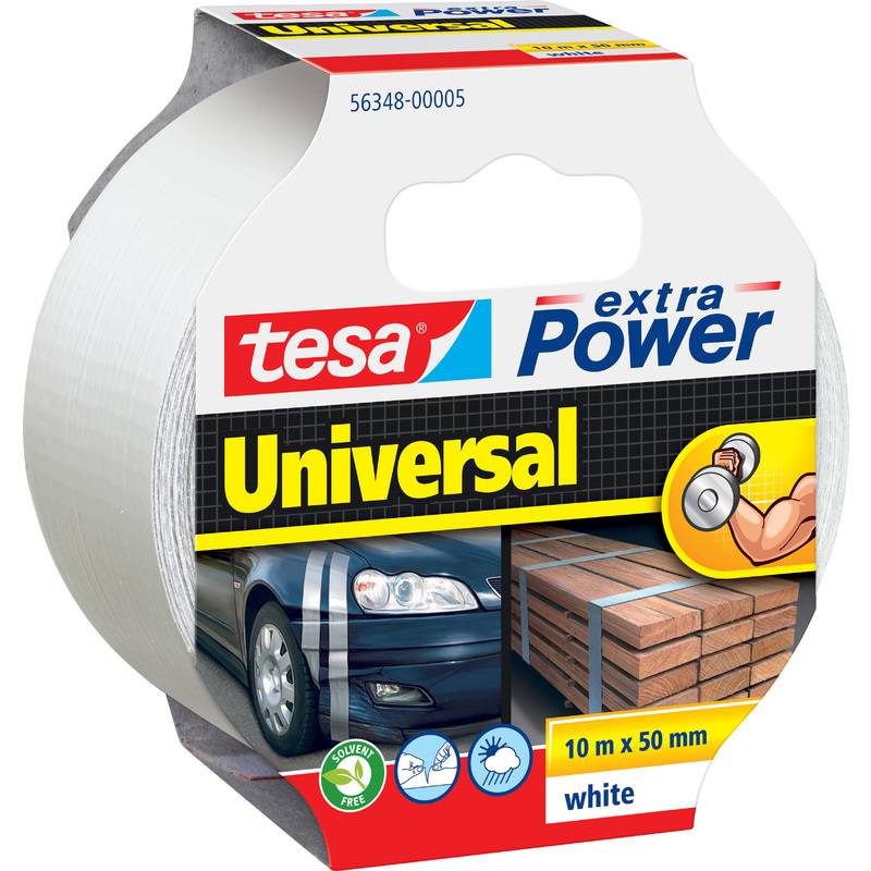 tesa extra Power Universal 10m 50mm weiß Multimedia-Technik