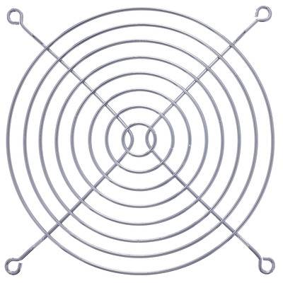 InLine® Lüftergitter Metall, verchromt, 140x140mm