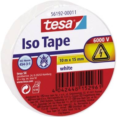 tesa 56192-00011-22 Isolierband Weiß (L x B) 10 m x 15 mm 1 St.
