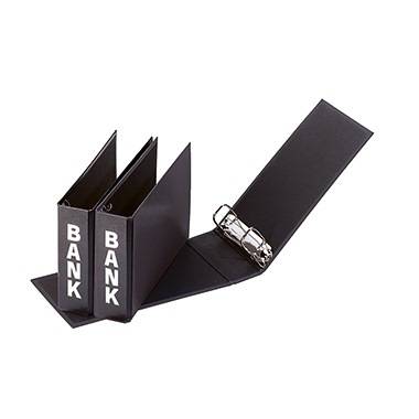 PAGNA Bankordner Basic Colours, für Kontoauszüge, schwarz (64080101)