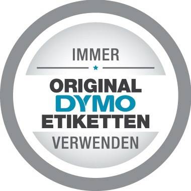 Schriftband Wärme-Schrumpfschlauch DYMO IND RHINO 18051 Polyolefin Bandfarbe: Weiß Schriftfarbe:Schwarz 6 mm 1.5 m