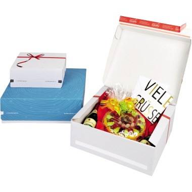 ColomPac® Geschenkbox Exclusiv CP068.92/02 rote Schleife weiß