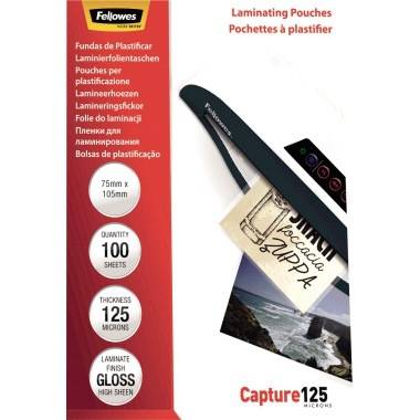 Fellowes Laminierfolie Capture 125 5306901 105x75mm 100 St./Pack.
