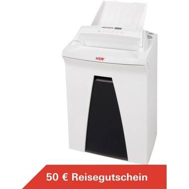 HSM SECURIO AF150 Autofeed Aktenvernichter 10 Blatt Partikelschnitt 4.5 x 30mm P-4 34l Vernichtet auch CDs, DVDs, Heftklammern