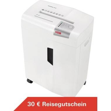 HSM shredstar X13 Aktenvernichter 13 Blatt Partikelschnitt 4 x 37 mm P-4 23 l Vernichtet auch CDs, DVDs, Heftklammern, Büroklammern, Kreditkarte