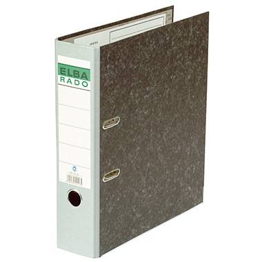 ELBA Ordner ELBArado 100022602 DIN A4 80mm Pappe grau