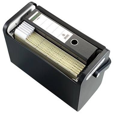 helit Hängebox H6110195 DIN A4 max. 25Mappen PS schwarz