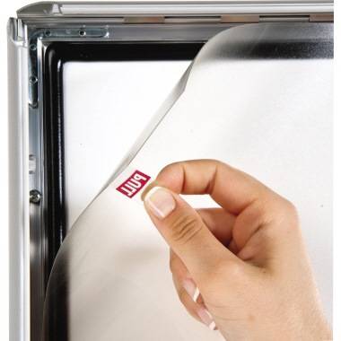 Wechselrahmen silber Aluminium Klapprahmen 86,6x121,4 cm Durchsichtig